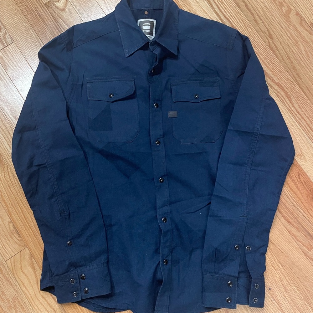 G-Star Men's Navy Blue shirt
